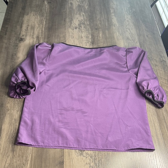 Vintage Purple and Burgundy Silk Skirt and Top Set 70’s Style - Picture 5 of 8